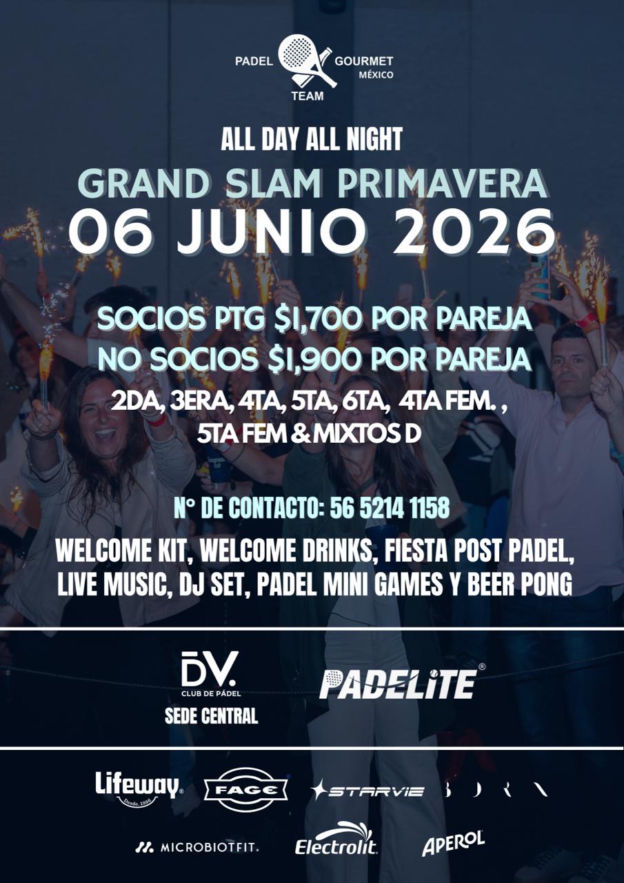 Grand Slam Primavera 2026 CDMX