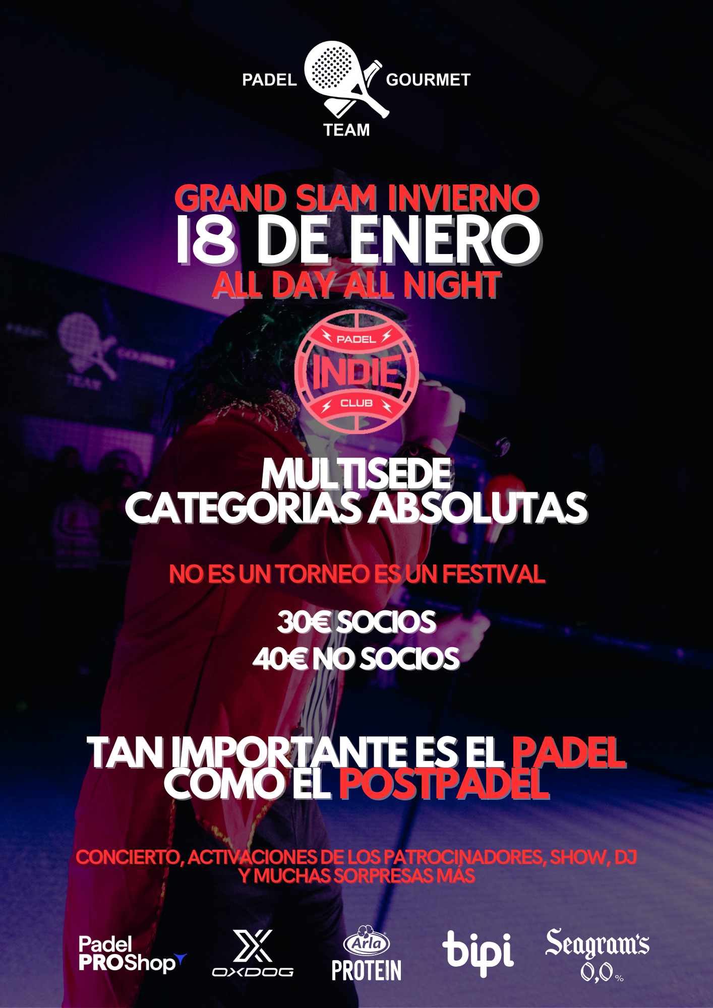 GRAND SLAM PTG INVIERNO - 18 DE ENERO
