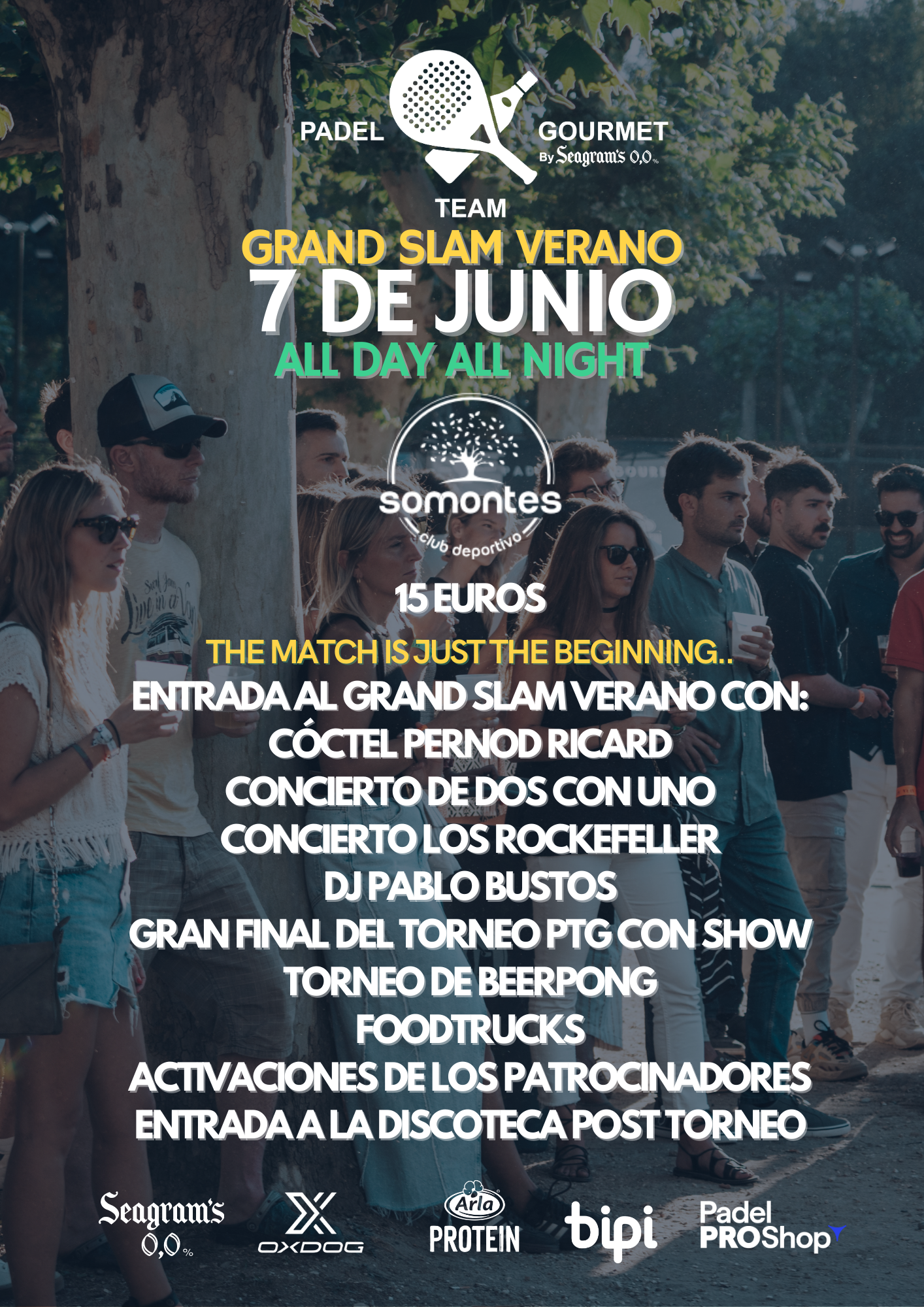 ENTRADA DE INVITADOS GRAND SLAM VERANO 7 DE JUNIO