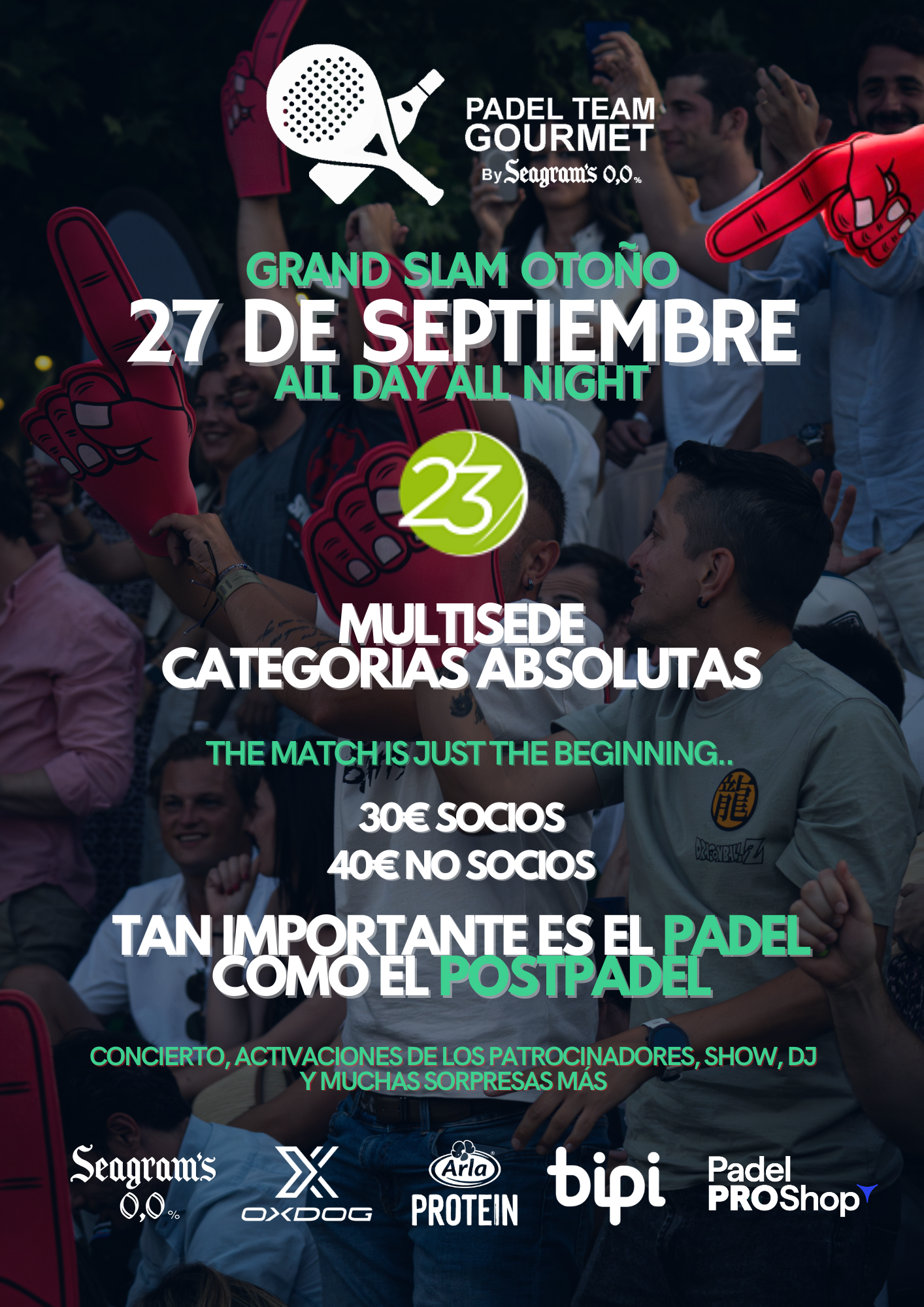 GRAND SLAM OTOÑO PTG - 27 DE SEPTIEMBRE