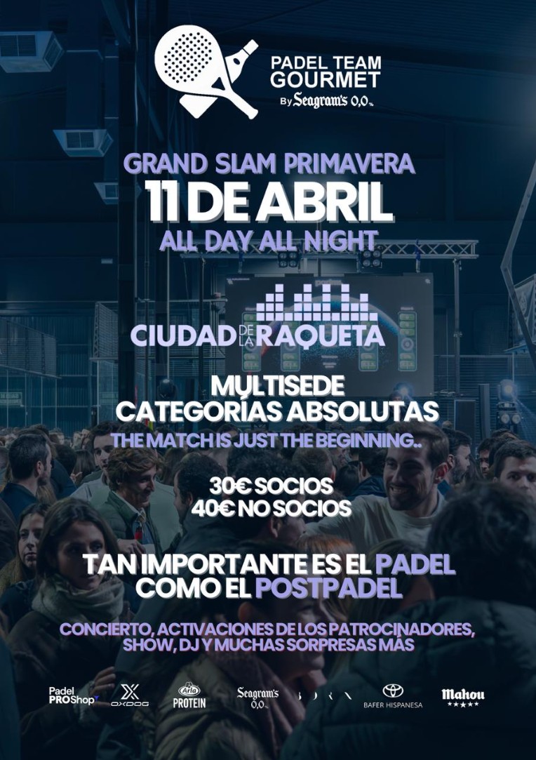 GRAND SLAM PRIMAVERA PTG - 11 DE ABRIL