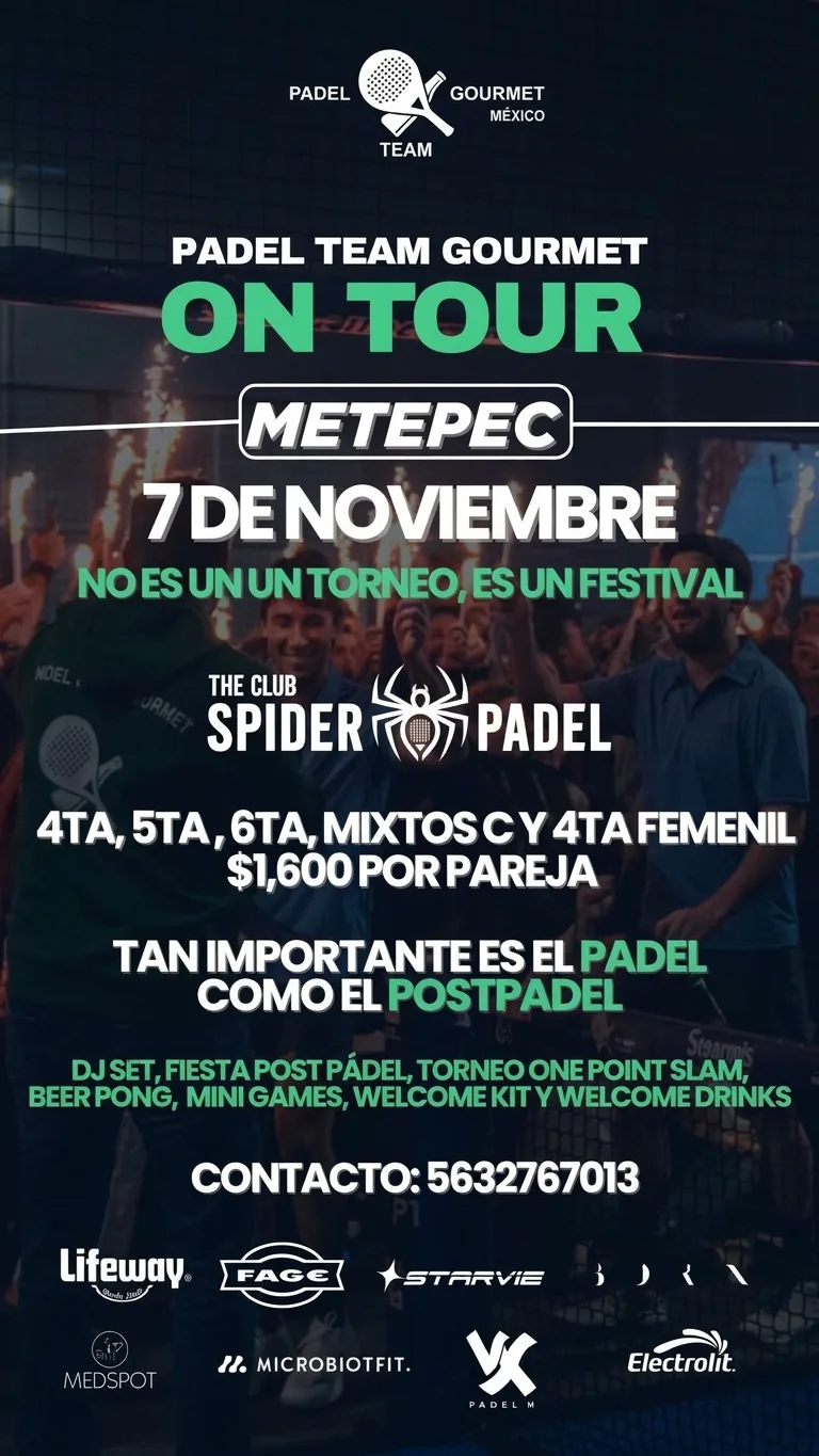 Padel Team Gourmet On Tour Metepec